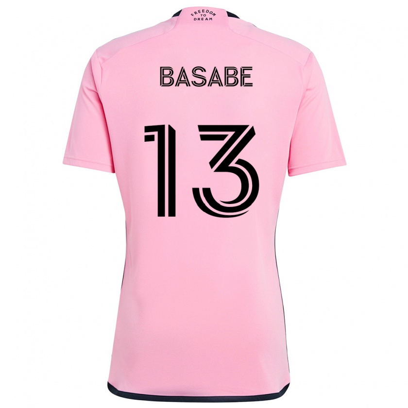 Kandiny Enfant Maillot Samuel Basabe #13 Rose Tenues Domicile 2024/25 T-Shirt