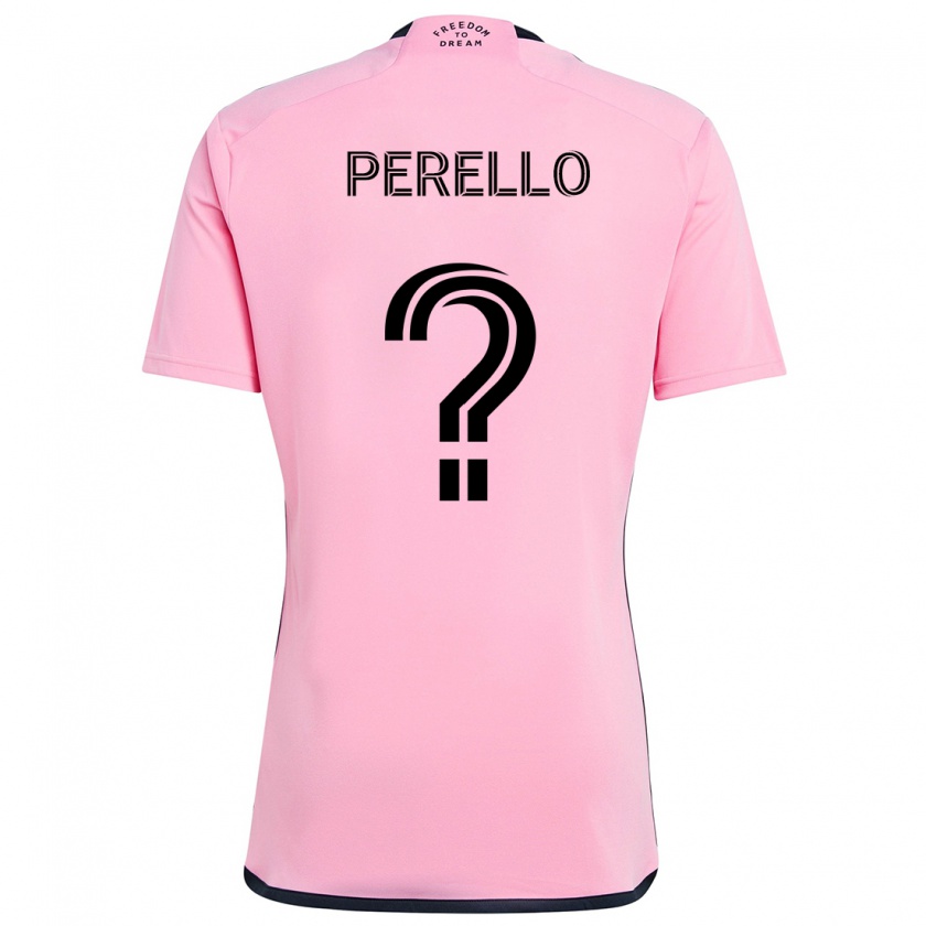 Kandiny Enfant Maillot Sergio Perello #0 Rose Tenues Domicile 2024/25 T-Shirt