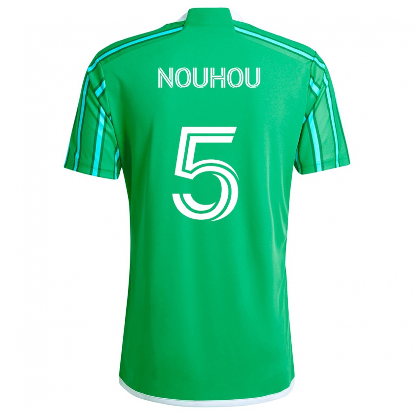 Kandiny Enfant Maillot Nouhou #5 Vert Blanc Tenues Domicile 2024/25 T-Shirt