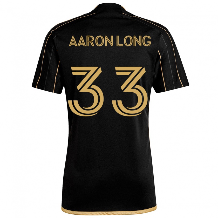 Kandiny Enfant Maillot Aaron Long #33 Or Noir Tenues Domicile 2024/25 T-Shirt