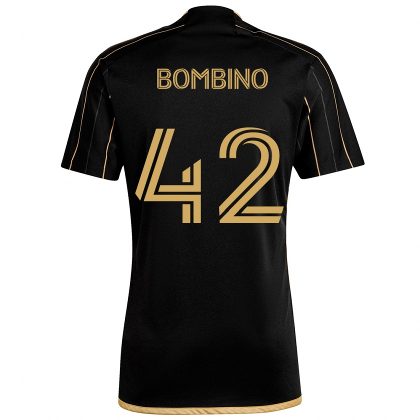 Kandiny Enfant Maillot Luca Bombino #42 Or Noir Tenues Domicile 2024/25 T-Shirt