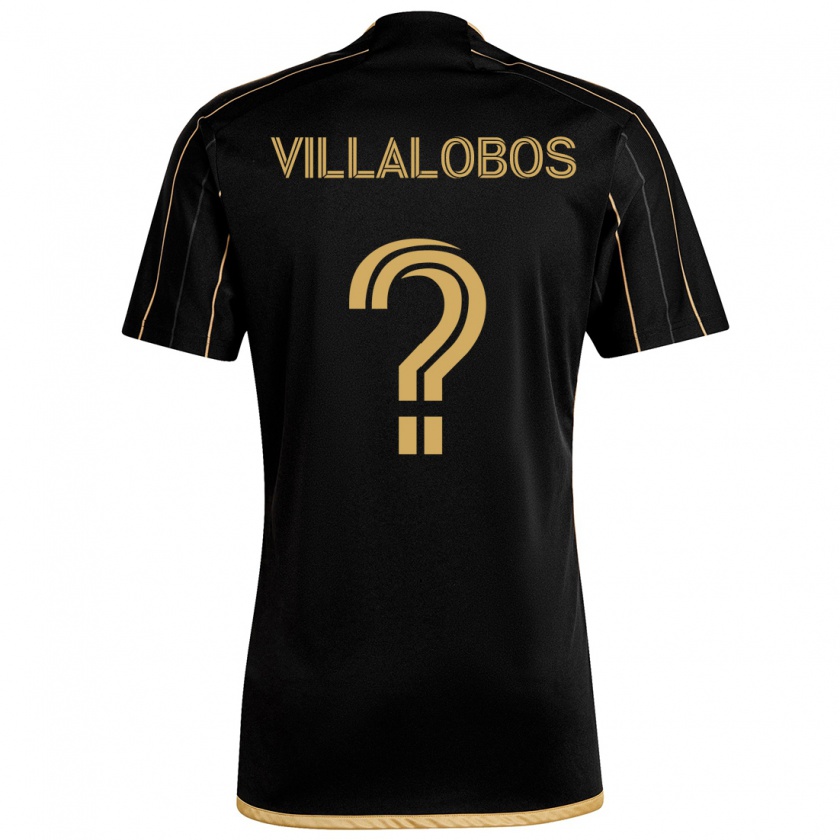 Kandiny Enfant Maillot Kristian Villalobos #0 Or Noir Tenues Domicile 2024/25 T-Shirt