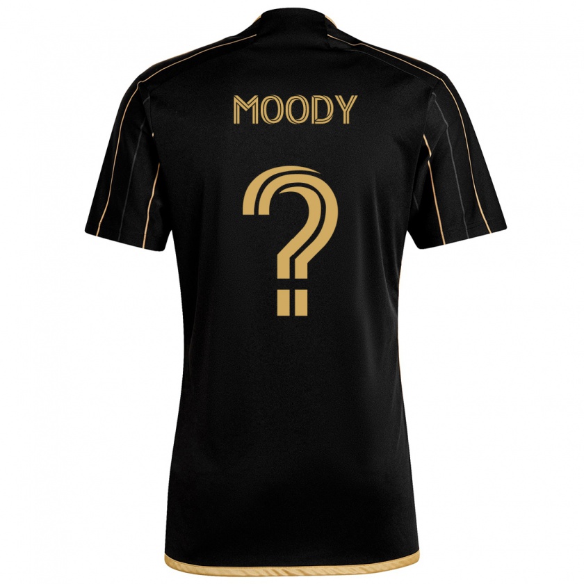 Kandiny Enfant Maillot Noah Moody #0 Or Noir Tenues Domicile 2024/25 T-Shirt