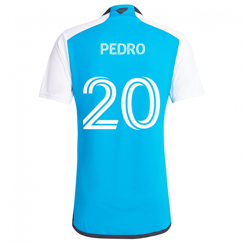 Kandiny Enfant Maillot João Pedro #20 Bleu Blanc Tenues Domicile 2024/25 T-Shirt