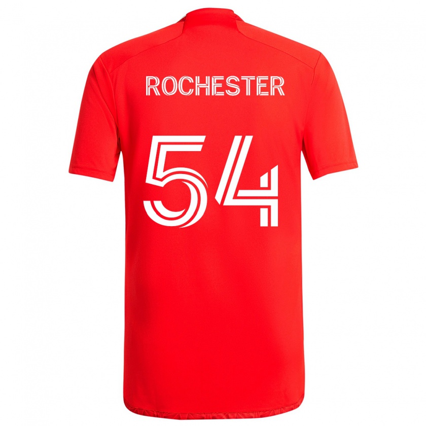 Kandiny Enfant Maillot Lamonth Rochester #54 Rouge Blanc Tenues Domicile 2024/25 T-Shirt