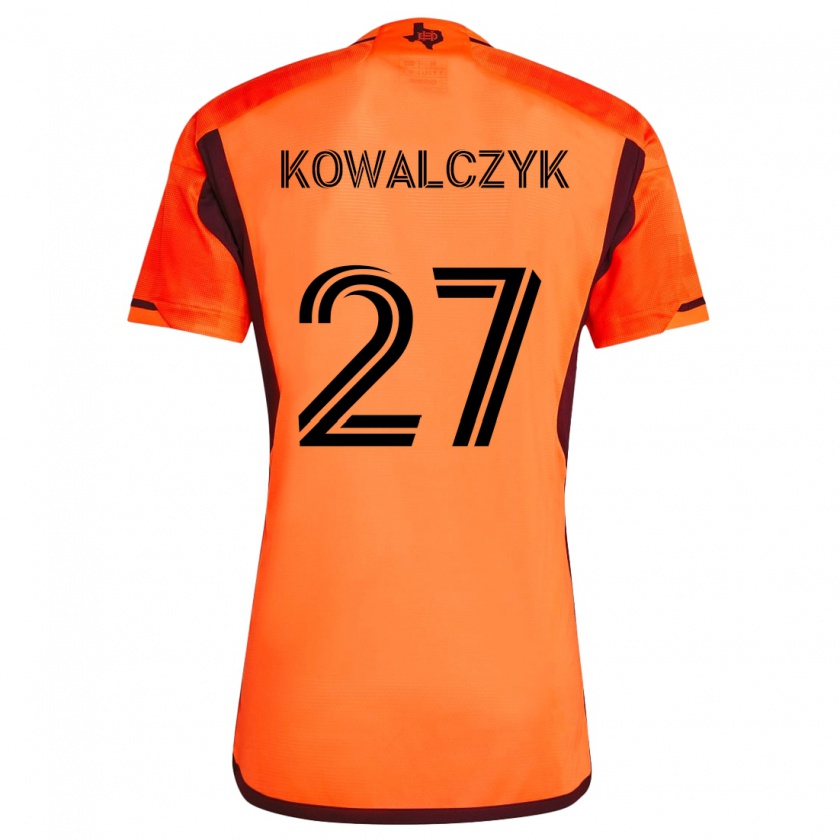 Kandiny Enfant Maillot Sebastian Kowalczyk #27 Orange Noir Tenues Domicile 2024/25 T-Shirt