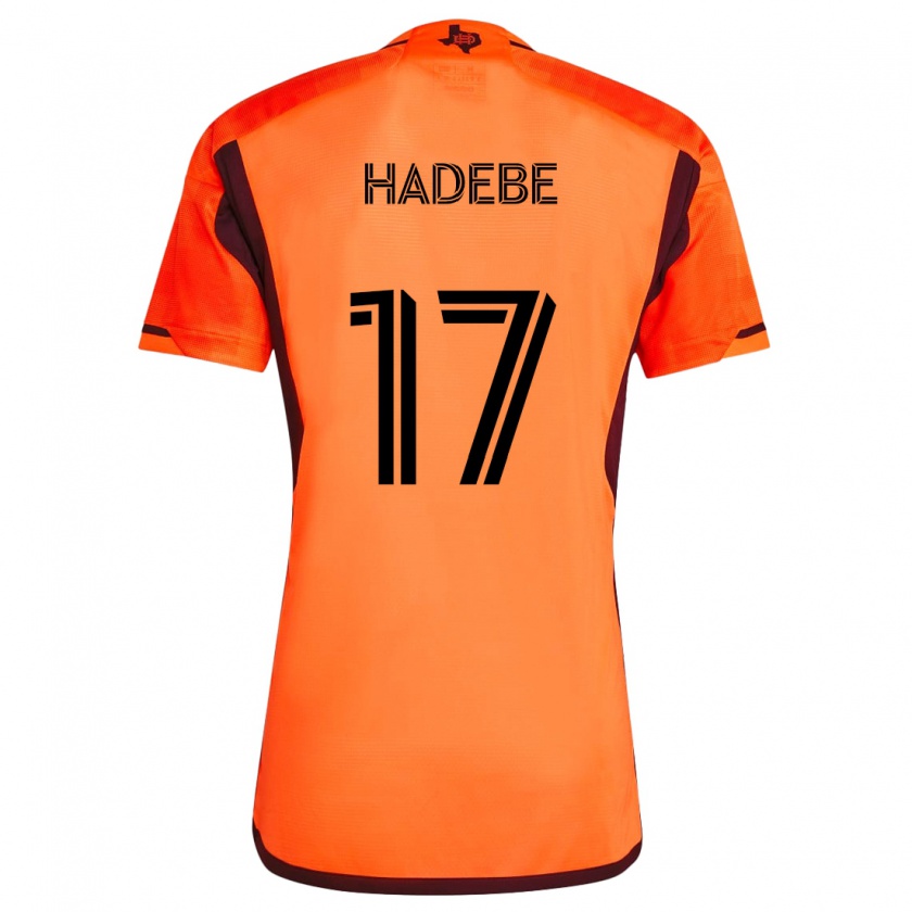 Kandiny Enfant Maillot Teenage Hadebe #17 Orange Noir Tenues Domicile 2024/25 T-Shirt