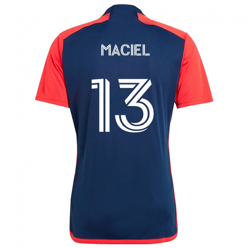 Kandiny Enfant Maillot Maciel #13 Bleu Rouge Tenues Domicile 2024/25 T-Shirt