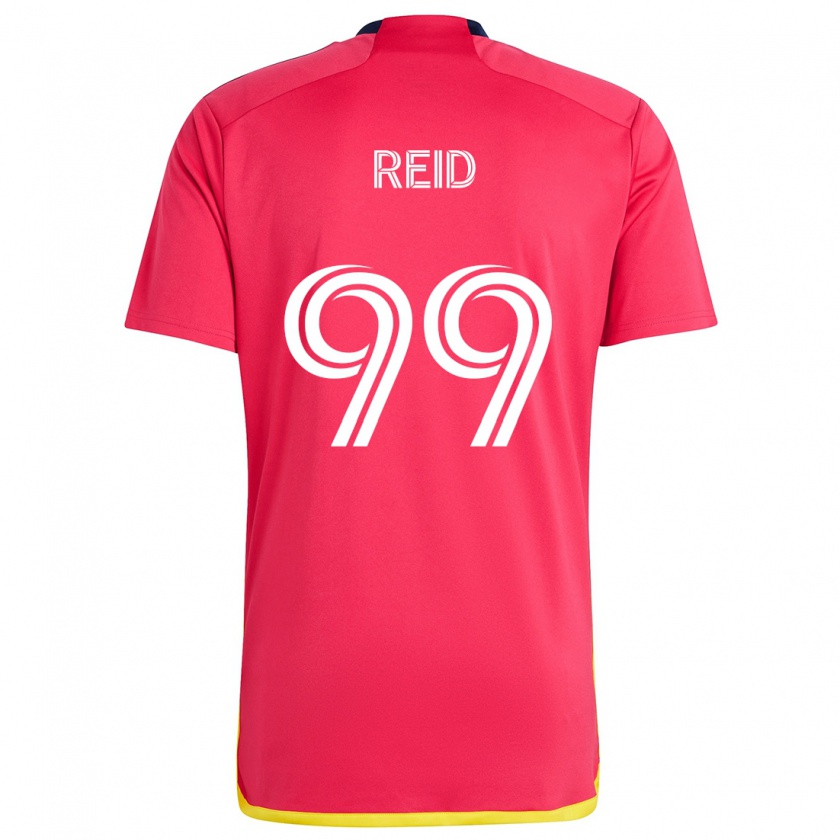 Kandiny Enfant Maillot Jayden Reid #99 Rouge Bleu Tenues Domicile 2024/25 T-Shirt