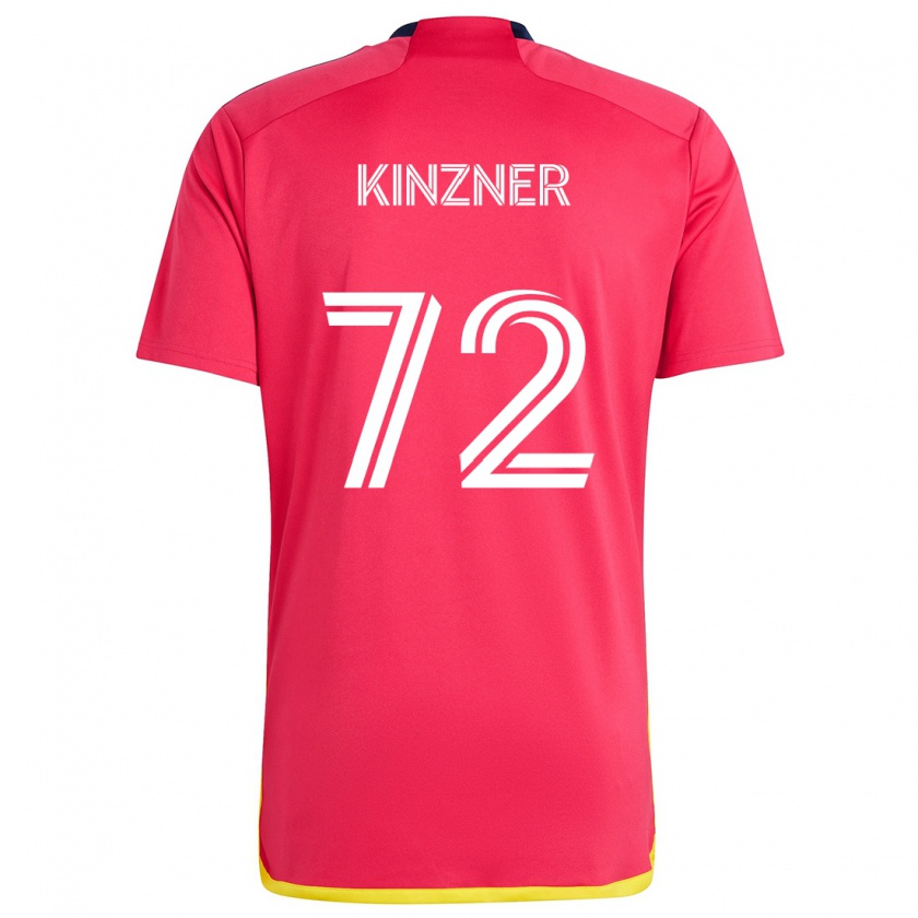 Kandiny Enfant Maillot Eric Kinzner #72 Rouge Bleu Tenues Domicile 2024/25 T-Shirt