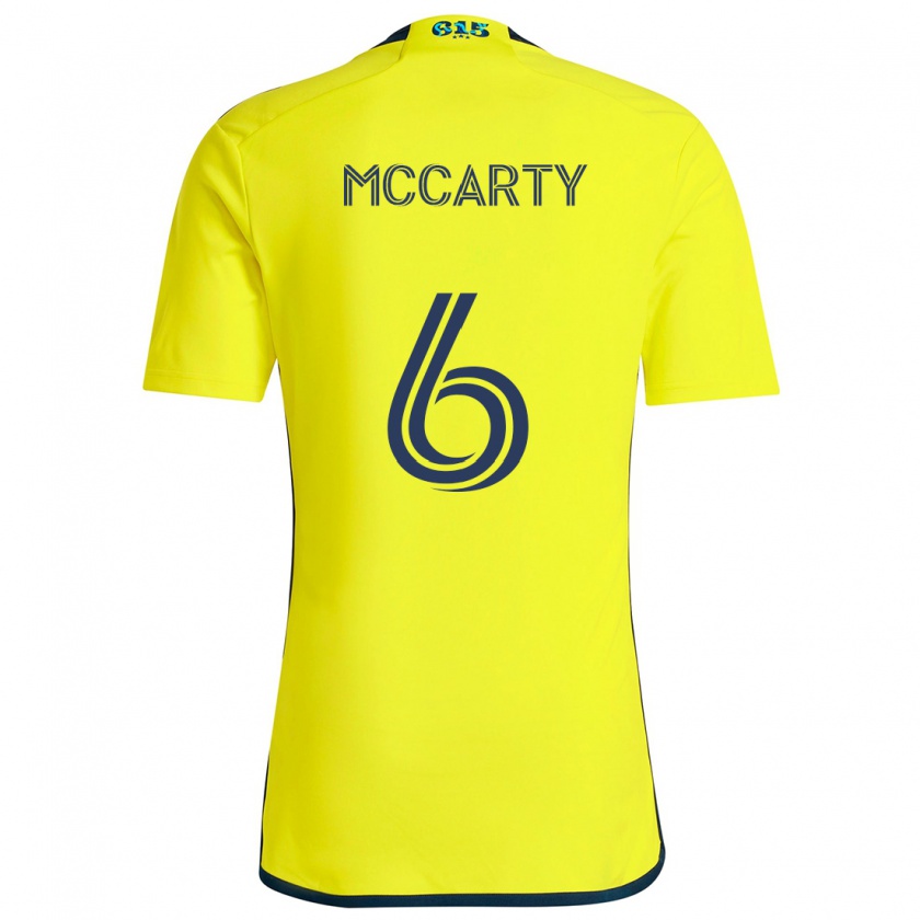 Kandiny Enfant Maillot Dax Mccarty #6 Jaune Bleu Tenues Domicile 2024/25 T-Shirt