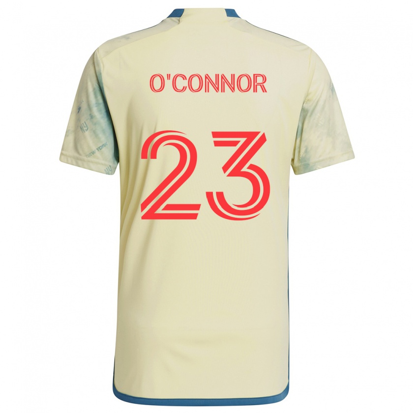 Kandiny Enfant Maillot Aidan O'connor #23 Jaune Rouge Bleu Tenues Domicile 2024/25 T-Shirt