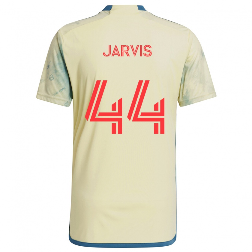 Kandiny Enfant Maillot Aiden Jarvis #44 Jaune Rouge Bleu Tenues Domicile 2024/25 T-Shirt