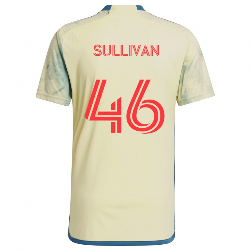 Kandiny Enfant Maillot Dylan Sullivan #46 Jaune Rouge Bleu Tenues Domicile 2024/25 T-Shirt