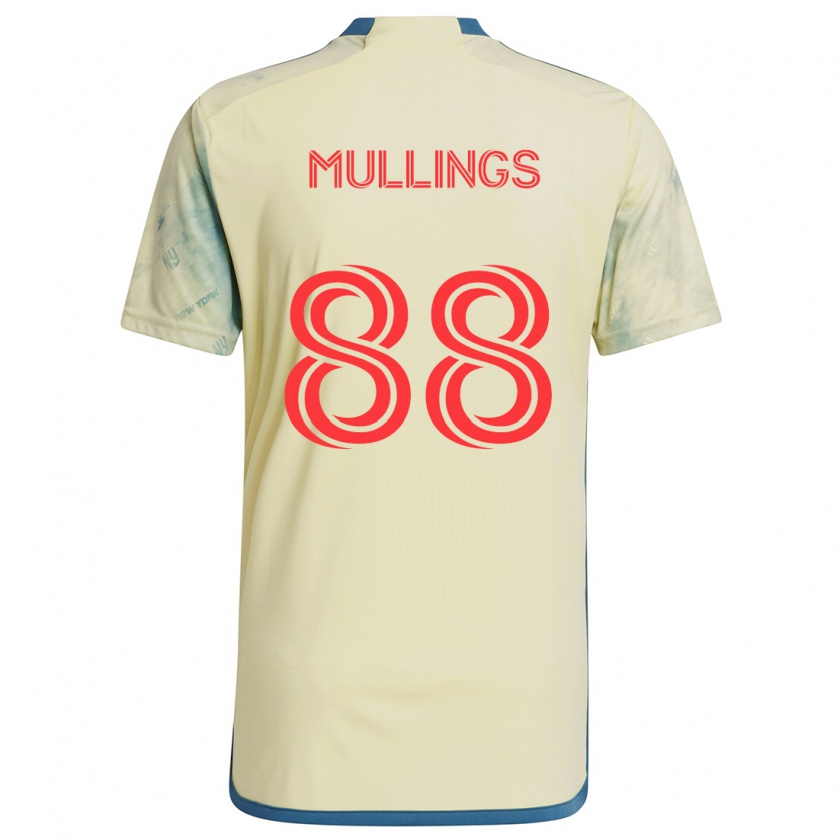 Kandiny Enfant Maillot O'vonte Mullings #88 Jaune Rouge Bleu Tenues Domicile 2024/25 T-Shirt