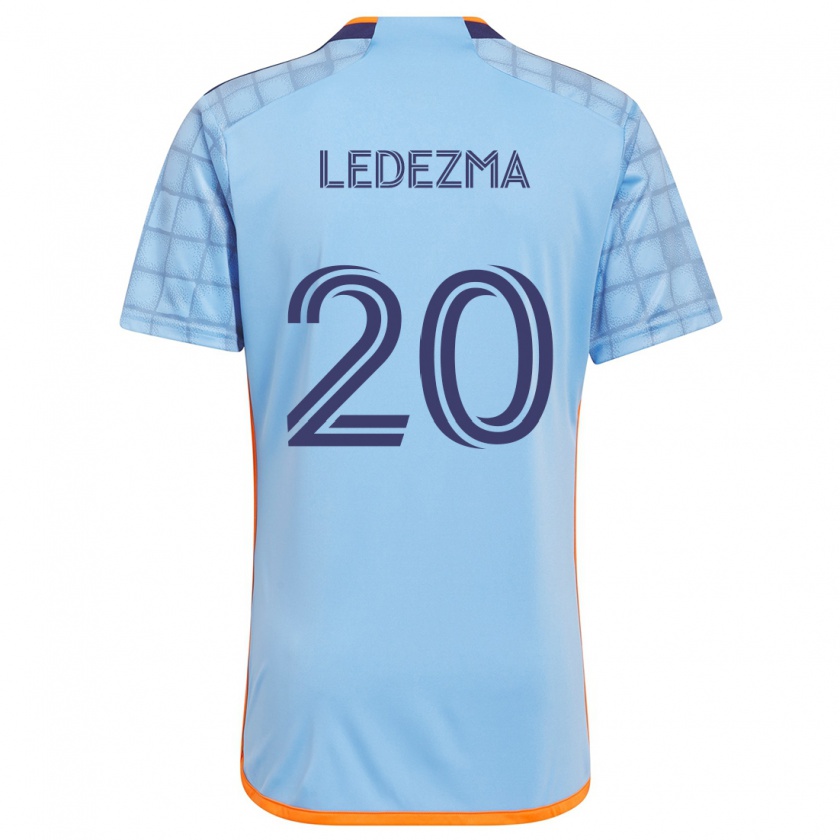 Kandiny Enfant Maillot Richard Ledezma #20 Bleu Orange Tenues Domicile 2024/25 T-Shirt