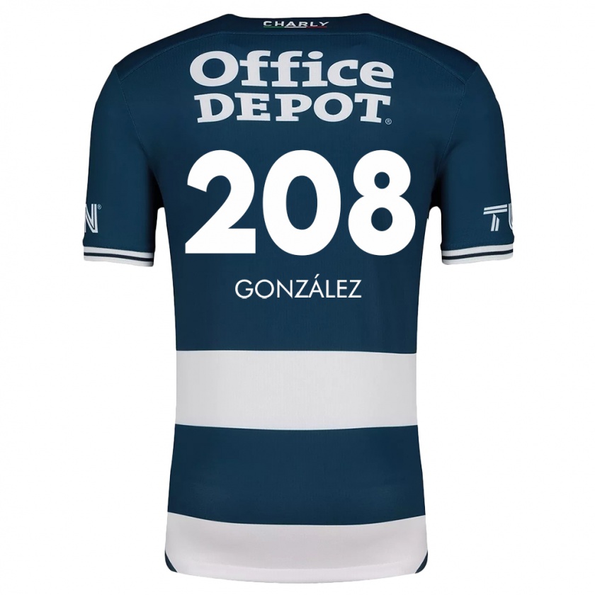 Kandiny Enfant Maillot Osvaldo González #208 Bleu Blanc Tenues Domicile 2024/25 T-Shirt