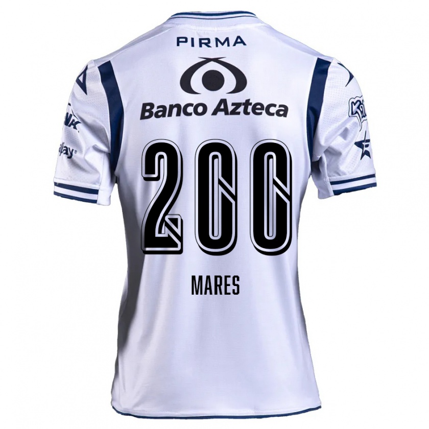 Kandiny Enfant Maillot Cristian Mares #200 Blanc Bleu Marine Tenues Domicile 2024/25 T-Shirt