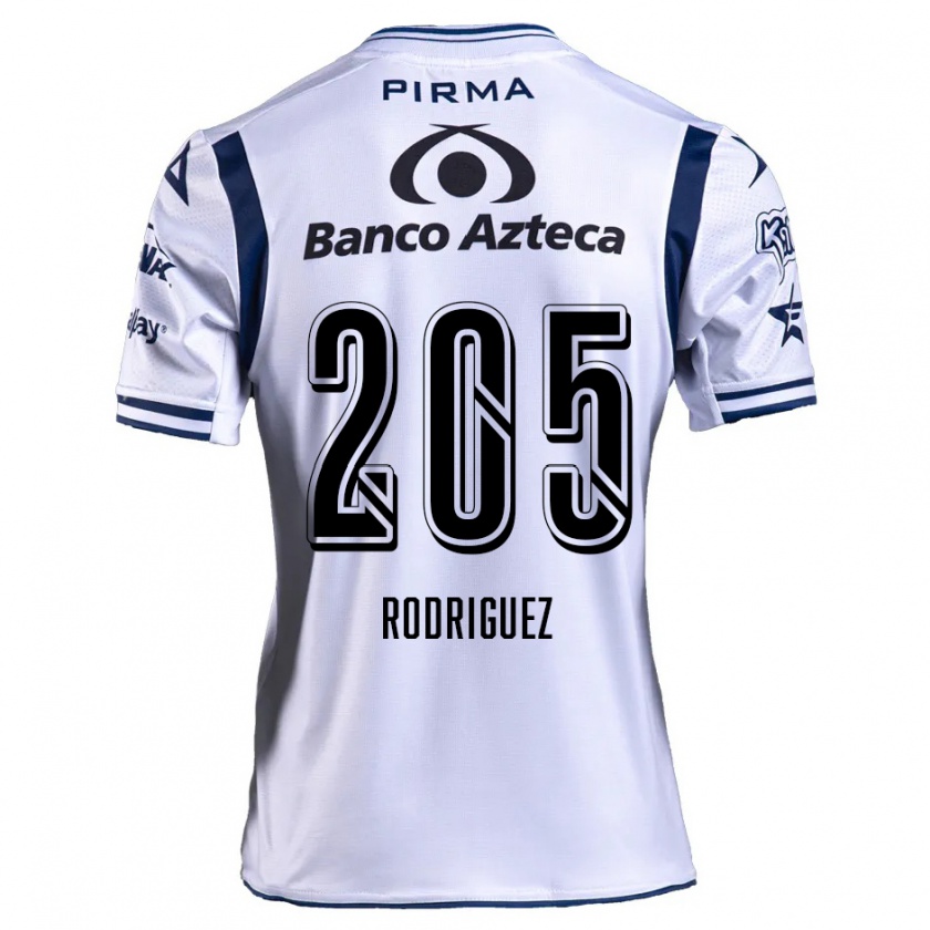 Kandiny Enfant Maillot Alberto Rodríguez #205 Blanc Bleu Marine Tenues Domicile 2024/25 T-Shirt