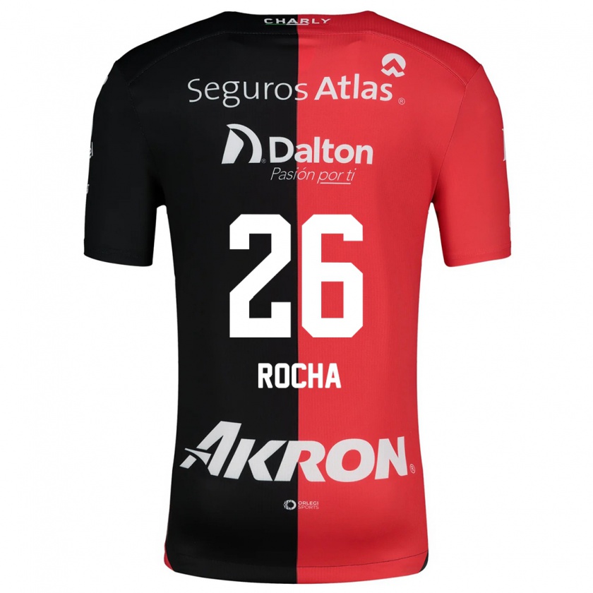 Kandiny Enfant Maillot Aldo Rocha #26 Rouge Noir Tenues Domicile 2024/25 T-Shirt