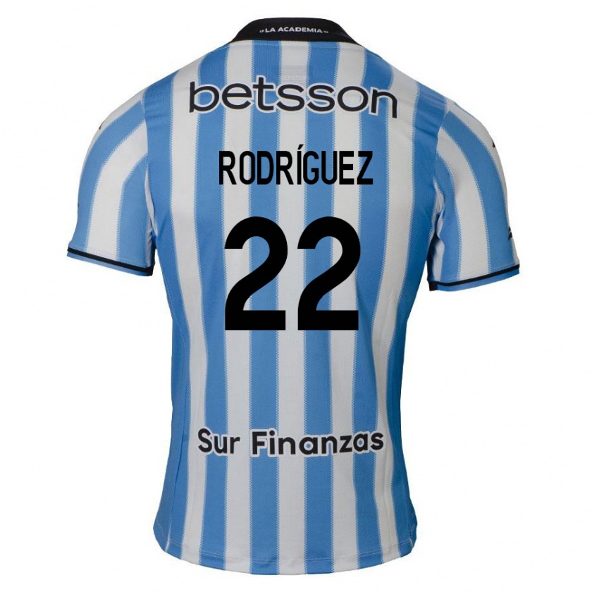 Kandiny Enfant Maillot Baltasar Rodríguez #22 Bleu Blanc Noir Tenues Domicile 2024/25 T-Shirt