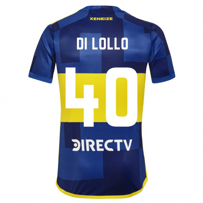 Kandiny Enfant Maillot Lautaro Di Lollo #40 Bleu Jaune Tenues Domicile 2024/25 T-Shirt