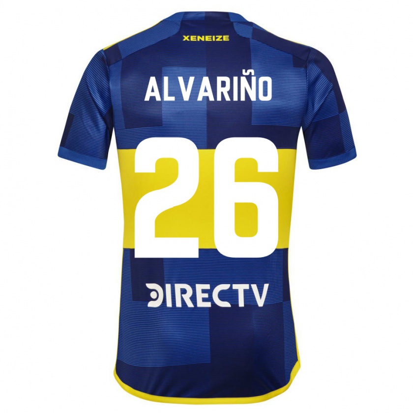 Kandiny Enfant Maillot Alexis Alvariño #26 Bleu Jaune Tenues Domicile 2024/25 T-Shirt