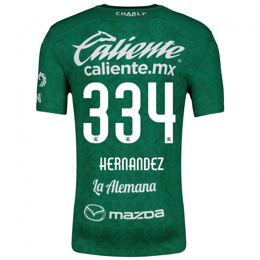 Kandiny Enfant Maillot Alan Hernández #334 Vert Blanc Tenues Domicile 2024/25 T-Shirt