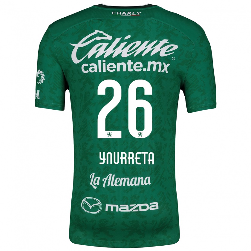 Kandiny Enfant Maillot Alexandra Hernández Ynurreta #26 Vert Blanc Tenues Domicile 2024/25 T-Shirt