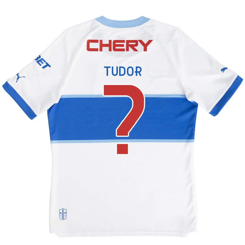 Kandiny Enfant Maillot Milan Tudor #0 Blanc Bleu Tenues Domicile 2024/25 T-Shirt