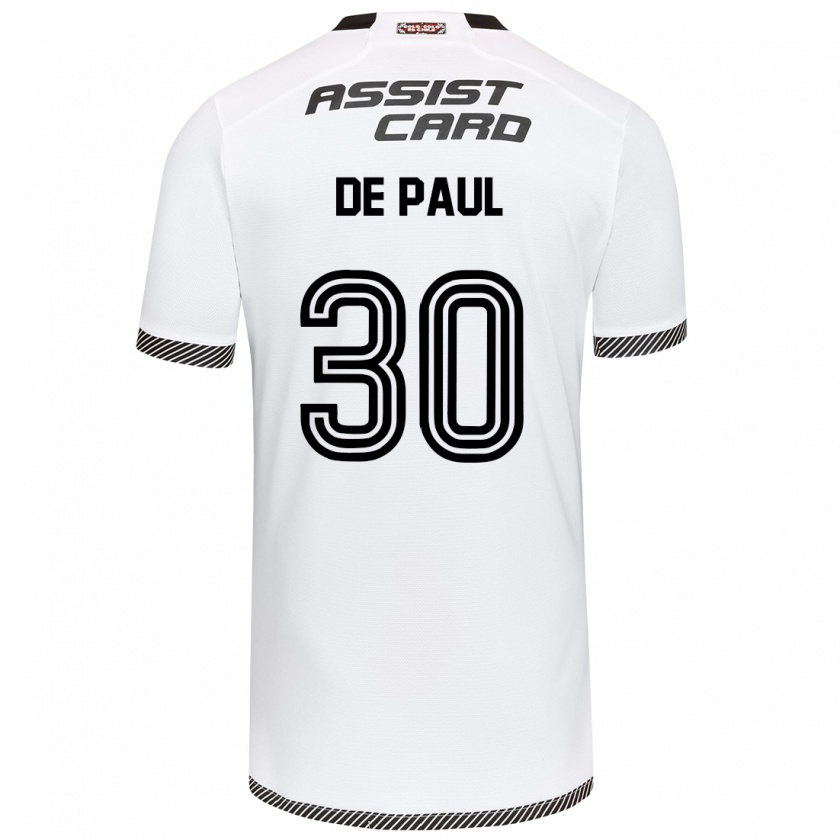 Kandiny Enfant Maillot Fernando De Paul #30 Blanc Noir Tenues Domicile 2024/25 T-Shirt