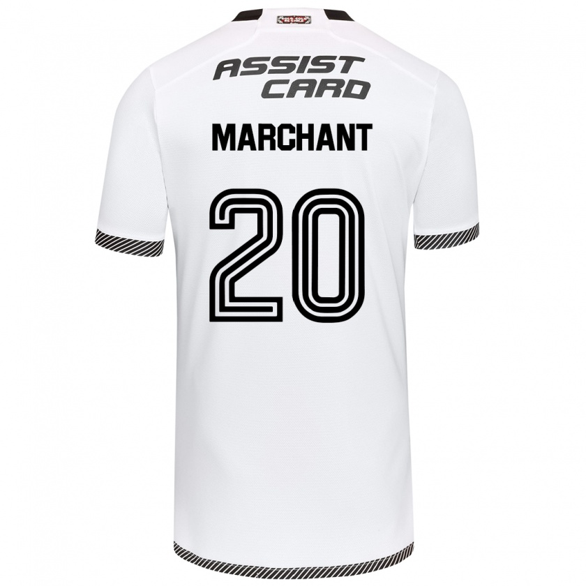 Kandiny Enfant Maillot Francisco Marchant #20 Blanc Noir Tenues Domicile 2024/25 T-Shirt