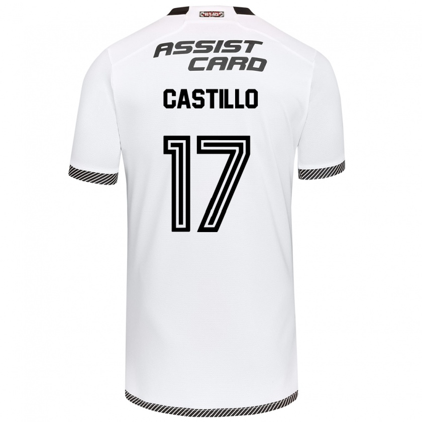 Kandiny Enfant Maillot Fabián Castillo #17 Blanc Noir Tenues Domicile 2024/25 T-Shirt