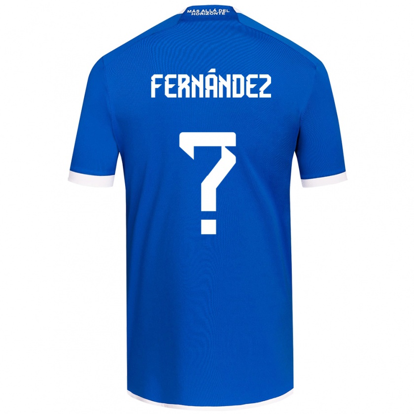 Kandiny Enfant Maillot Joaquín Fernández #0 Bleu Blanc Tenues Domicile 2024/25 T-Shirt