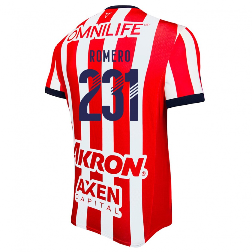 Kandiny Enfant Maillot Ángel Romero #231 Rouge Blanc Bleu Tenues Domicile 2024/25 T-Shirt