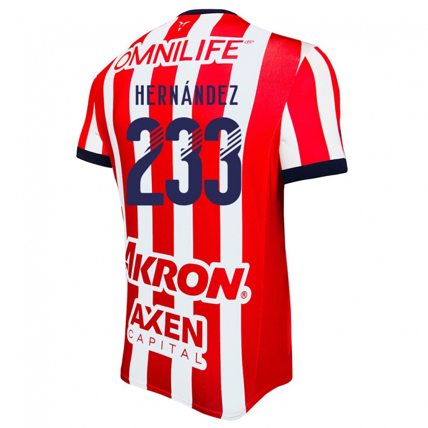 Kandiny Enfant Maillot Zinedine Hernández #233 Rouge Blanc Bleu Tenues Domicile 2024/25 T-Shirt