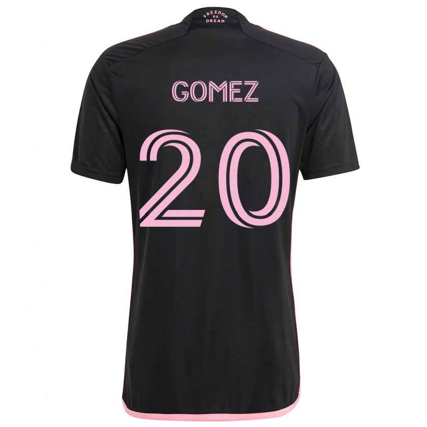 Kandiny Enfant Maillot Diego Gómez #20 Noir Tenues Extérieur 2024/25 T-Shirt