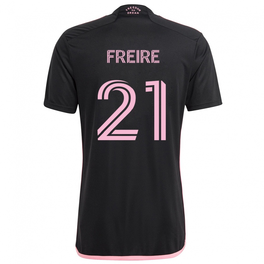 Kandiny Enfant Maillot Nicolás Freire #21 Noir Tenues Extérieur 2024/25 T-Shirt