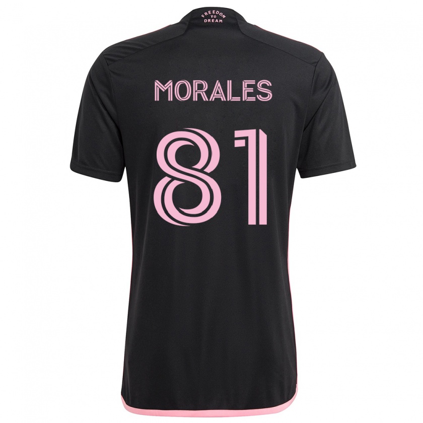 Kandiny Enfant Maillot Santiago Morales #81 Noir Tenues Extérieur 2024/25 T-Shirt