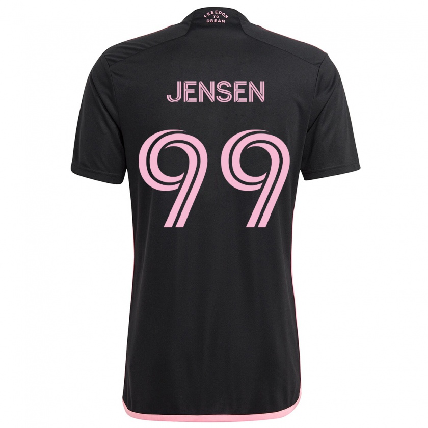 Kandiny Enfant Maillot Cole Jensen #99 Noir Tenues Extérieur 2024/25 T-Shirt