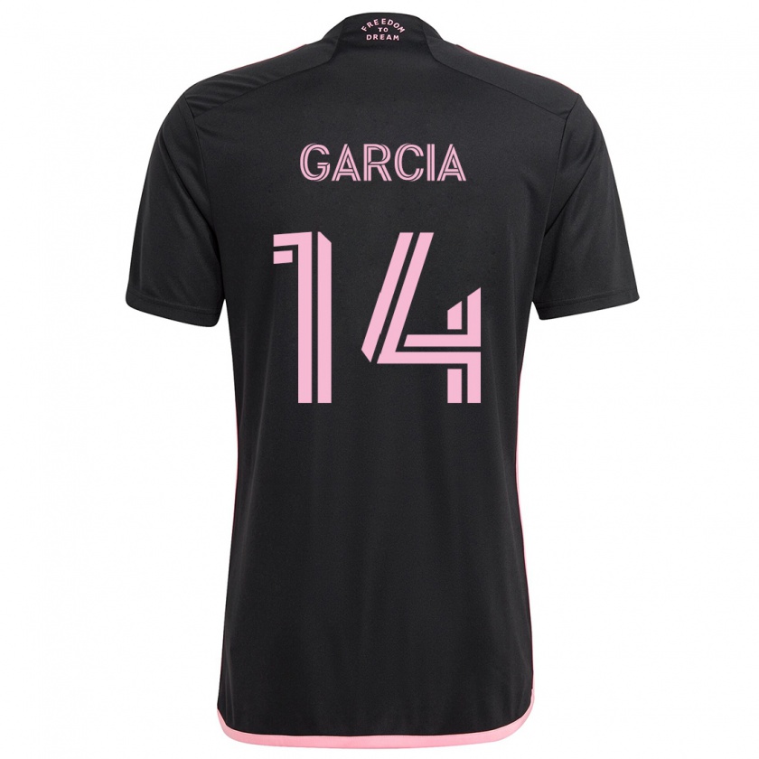 Kandiny Enfant Maillot Santiago Garcia #14 Noir Tenues Extérieur 2024/25 T-Shirt