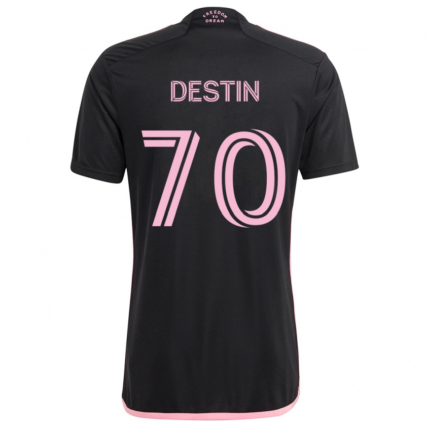 Kandiny Enfant Maillot Bryan Destin #70 Noir Tenues Extérieur 2024/25 T-Shirt