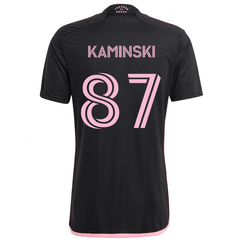 Kandiny Enfant Maillot Brett Kaminski #87 Noir Tenues Extérieur 2024/25 T-Shirt