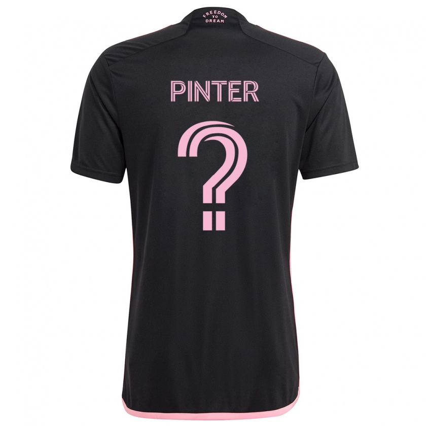 Kandiny Enfant Maillot Daniel Pinter #0 Noir Tenues Extérieur 2024/25 T-Shirt