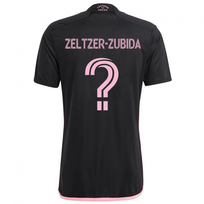 Kandiny Enfant Maillot Idoh Zeltzer-Zubida #0 Noir Tenues Extérieur 2024/25 T-Shirt