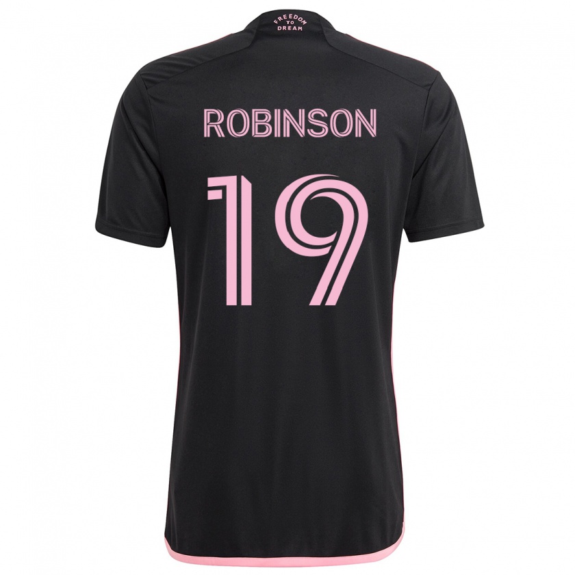 Kandiny Enfant Maillot Robbie Robinson #19 Noir Tenues Extérieur 2024/25 T-Shirt