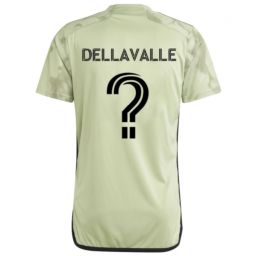 Kandiny Enfant Maillot Lorenzo Dellavalle #0 Vert Clair Tenues Extérieur 2024/25 T-Shirt