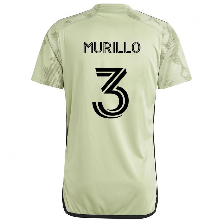 Kandiny Enfant Maillot Jesús Murillo #3 Vert Clair Tenues Extérieur 2024/25 T-Shirt