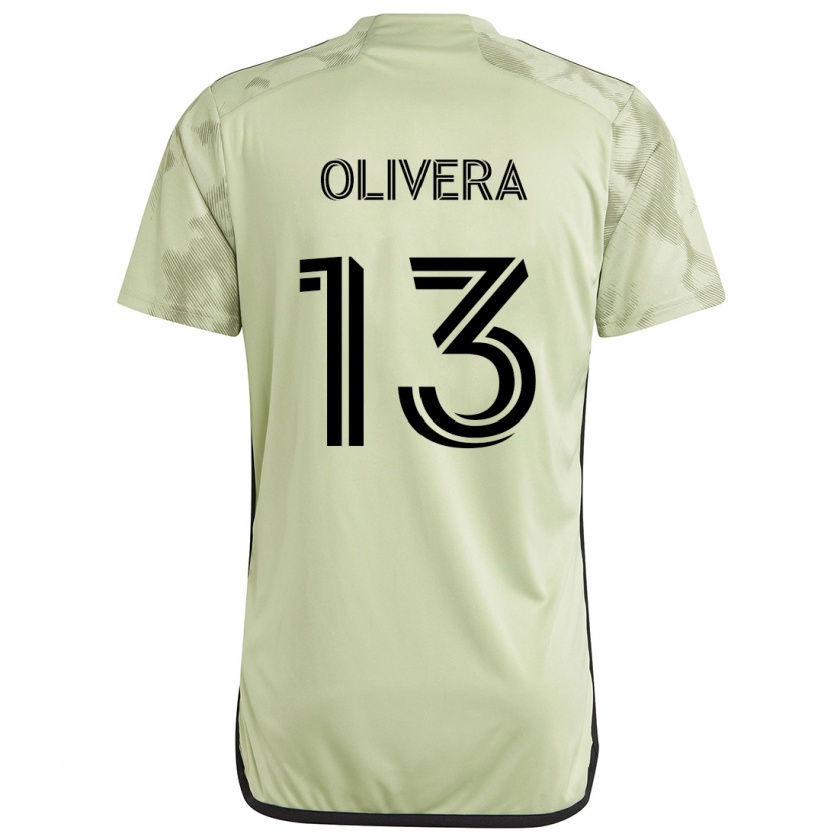 Kandiny Enfant Maillot Cristian Olivera #13 Vert Clair Tenues Extérieur 2024/25 T-Shirt