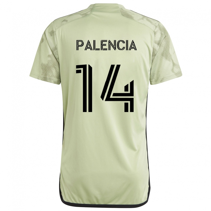 Kandiny Enfant Maillot Sergi Palencia #14 Vert Clair Tenues Extérieur 2024/25 T-Shirt